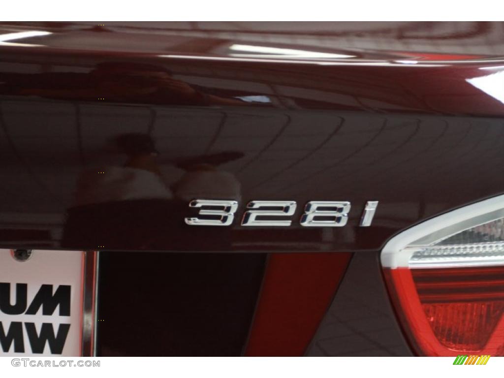 2007 3 Series 328i Sedan - Barrique Red Metallic / Beige photo #15