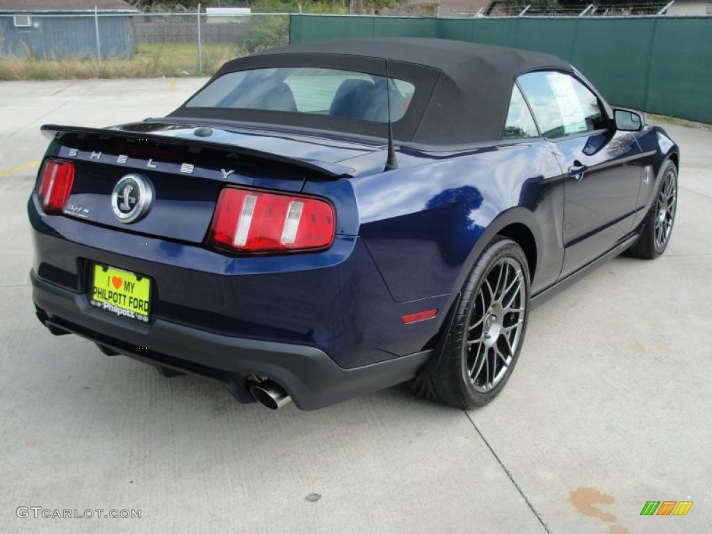 Kona Blue Metallic 2011 Ford Mustang Shelby GT500 SVT Performance Package Convertible Exterior Photo #40789007