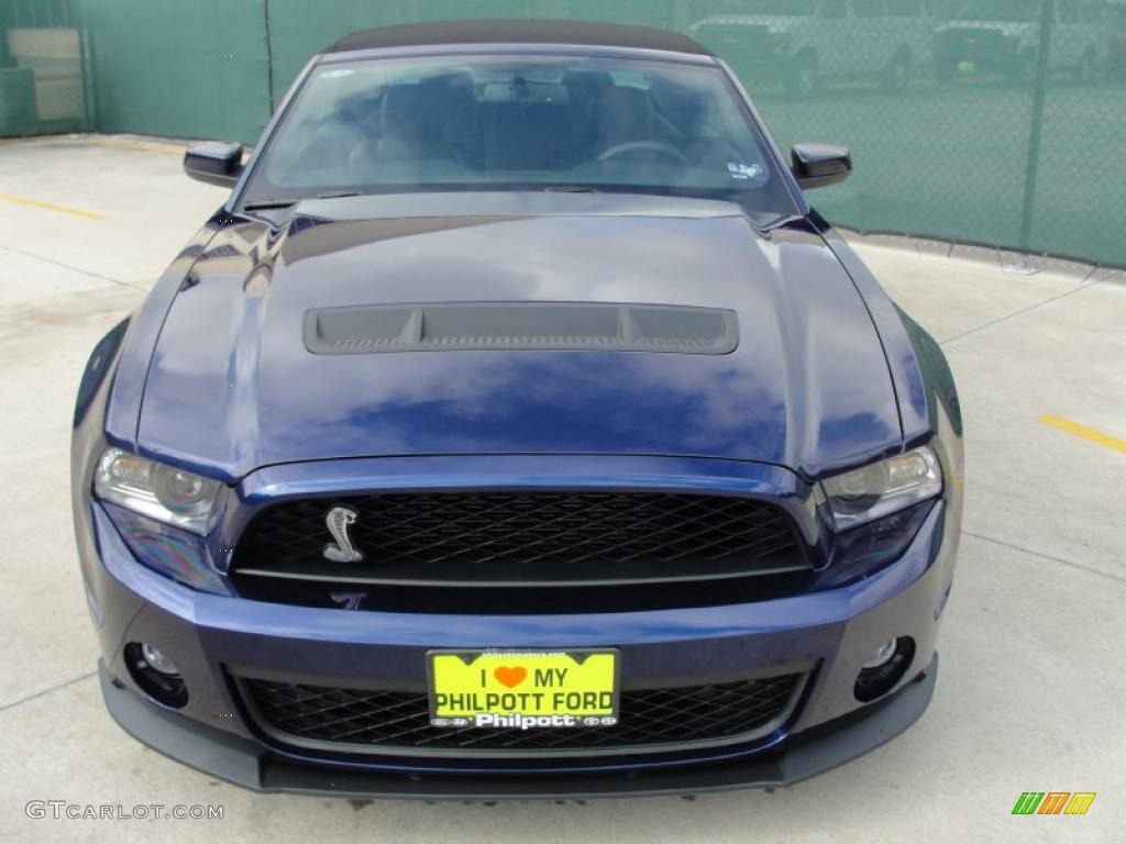 Kona Blue Metallic 2011 Ford Mustang Shelby GT500 SVT Performance Package Convertible Exterior Photo #40789083