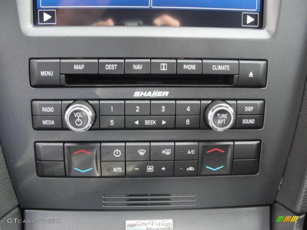 2011 Ford Mustang Shelby GT500 SVT Performance Package Convertible Controls Photo #40789499