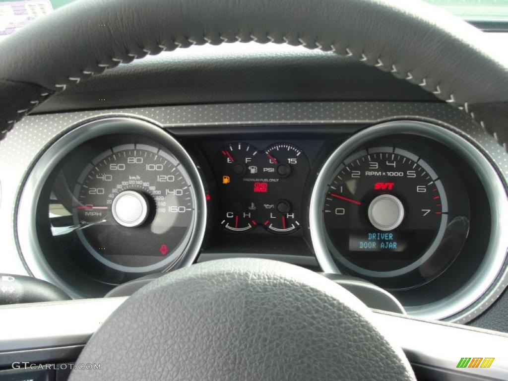 2011 Ford Mustang Shelby GT500 SVT Performance Package Convertible Gauges Photo #40789543