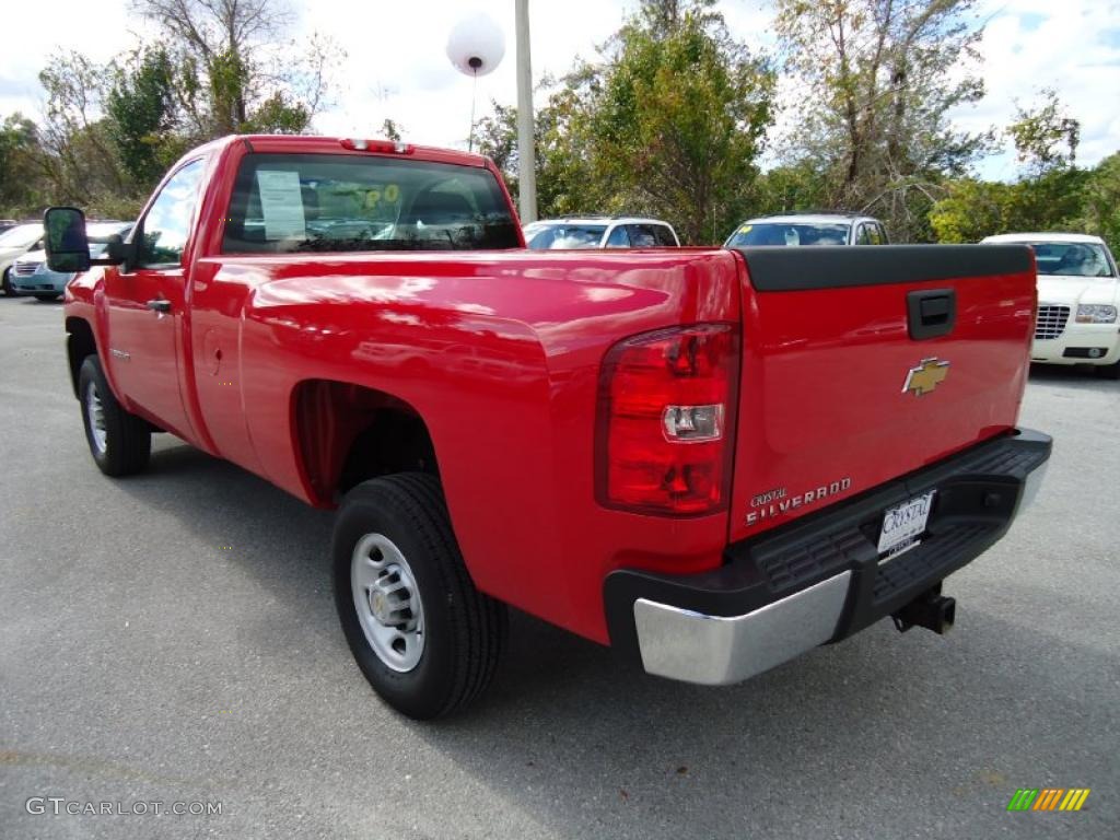 Victory Red 2009 Chevrolet Silverado 2500HD Work Truck Regular Cab Exterior Photo #40790711