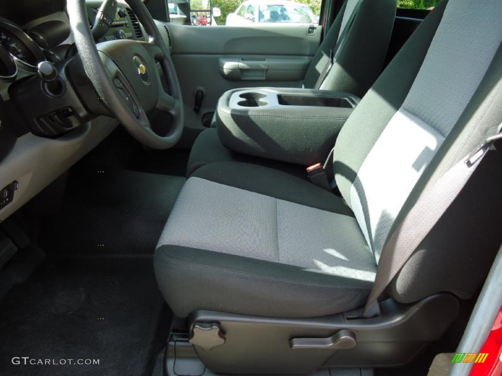 Dark Titanium Interior 2009 Chevrolet Silverado 2500HD Work Truck Regular Cab Photo #40790743
