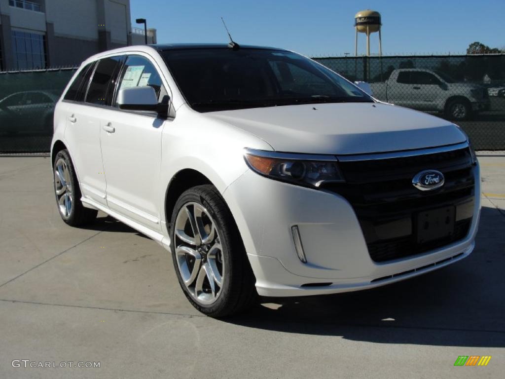 White Platinum Tri-Coat 2011 Ford Edge Sport Exterior Photo #40792355
