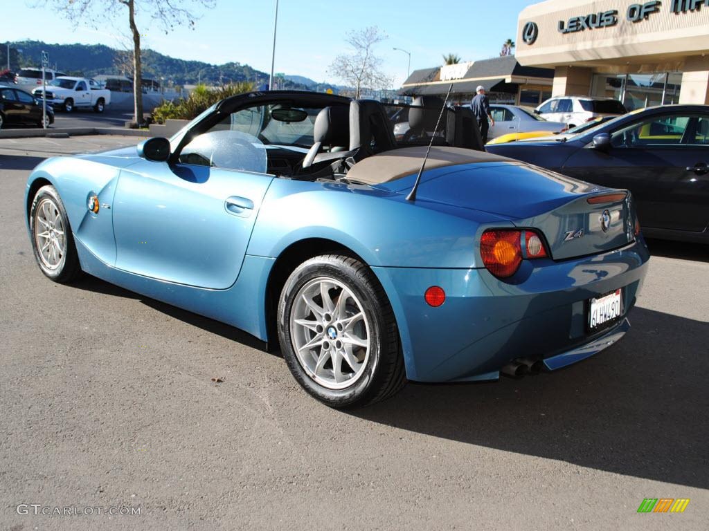 Maldives Blue Metallic 2003 BMW Z4 2.5i Roadster Exterior Photo #40792455