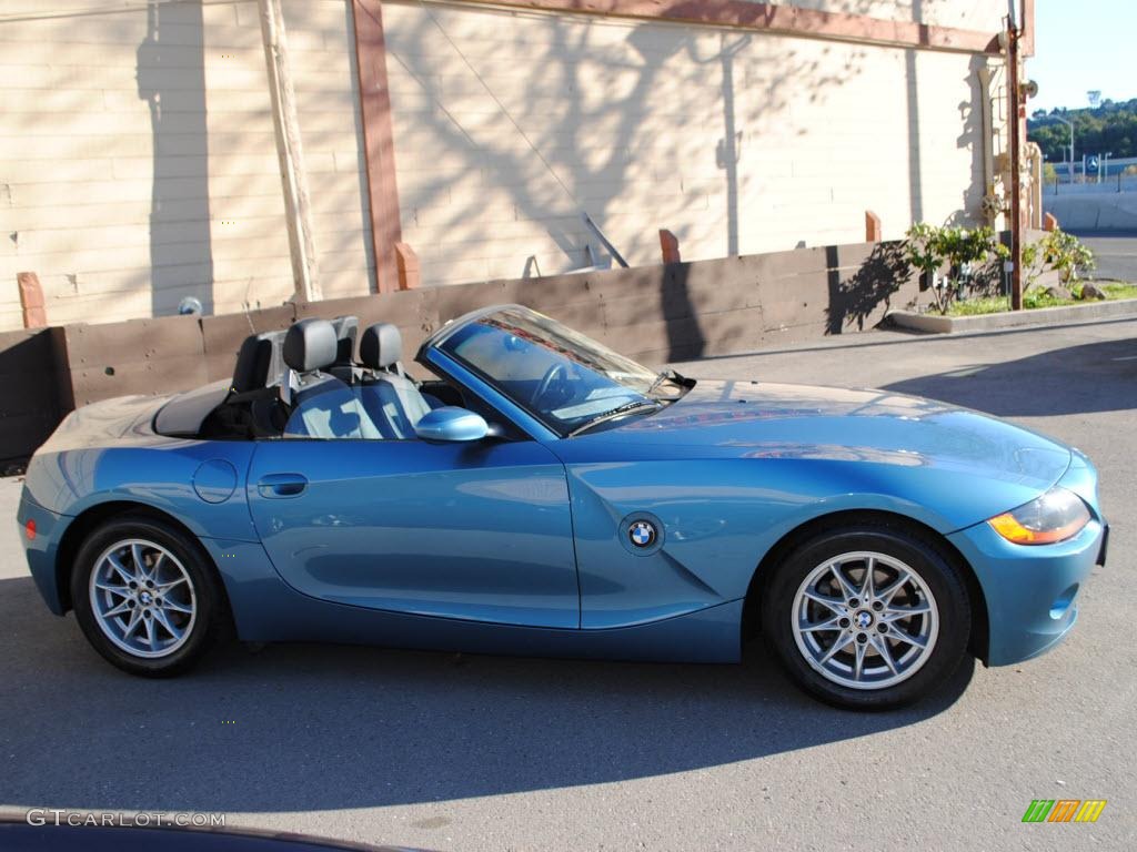 Maldives Blue Metallic 2003 BMW Z4 2.5i Roadster Exterior Photo #40792503