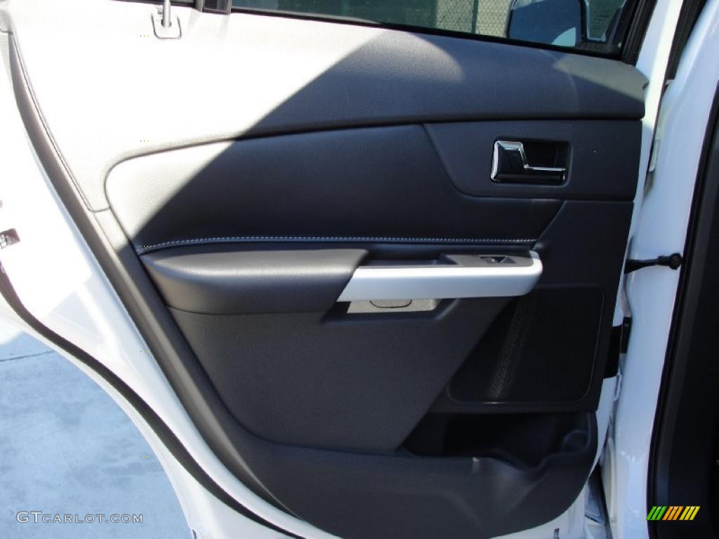 2011 Ford Edge Sport Charcoal Black/Silver Smoke Metallic Door Panel Photo #40792735