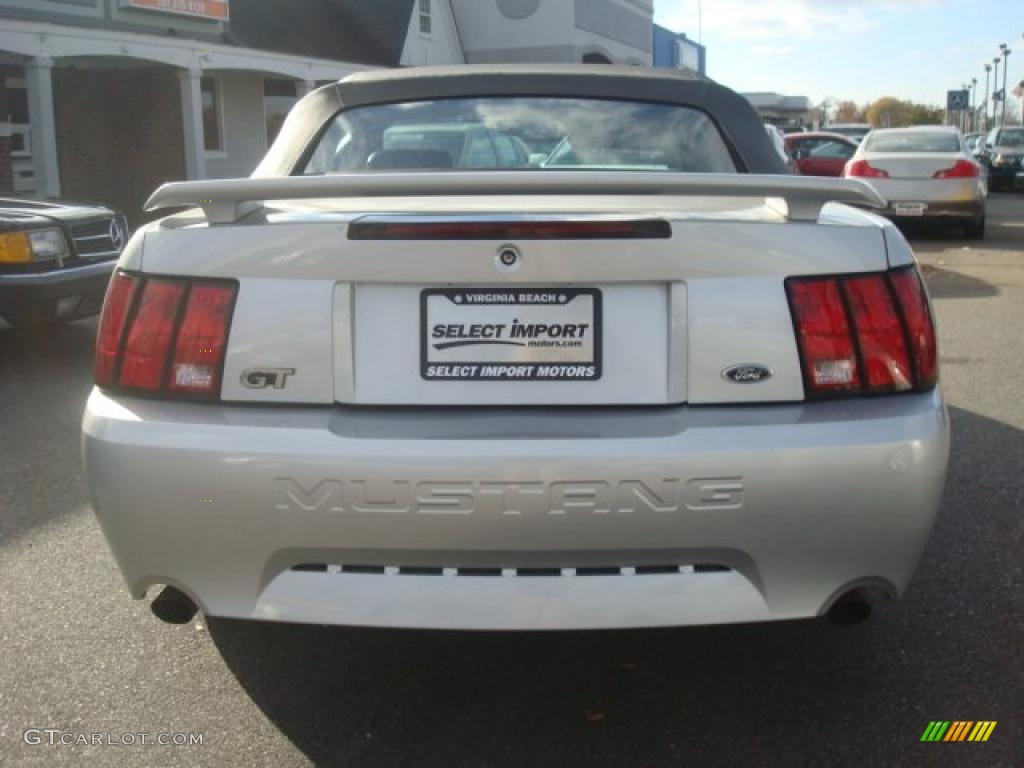 2001 Mustang GT Convertible - Silver Metallic / Medium Graphite photo #5