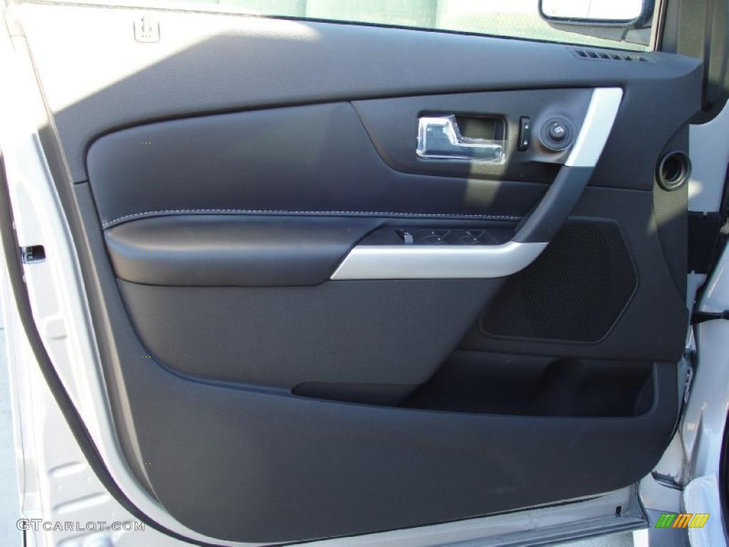 2011 Ford Edge Sport Charcoal Black/Silver Smoke Metallic Door Panel Photo #40793455
