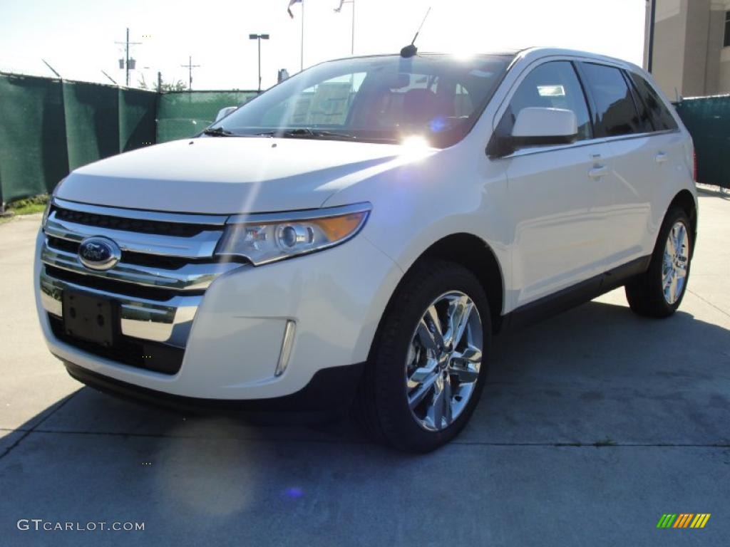 White Platinum Tri-Coat 2011 Ford Edge Limited Exterior Photo #40794495