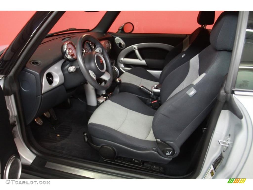 Space Gray/Panther Black Interior 2006 Mini Cooper S Convertible Photo #40797835