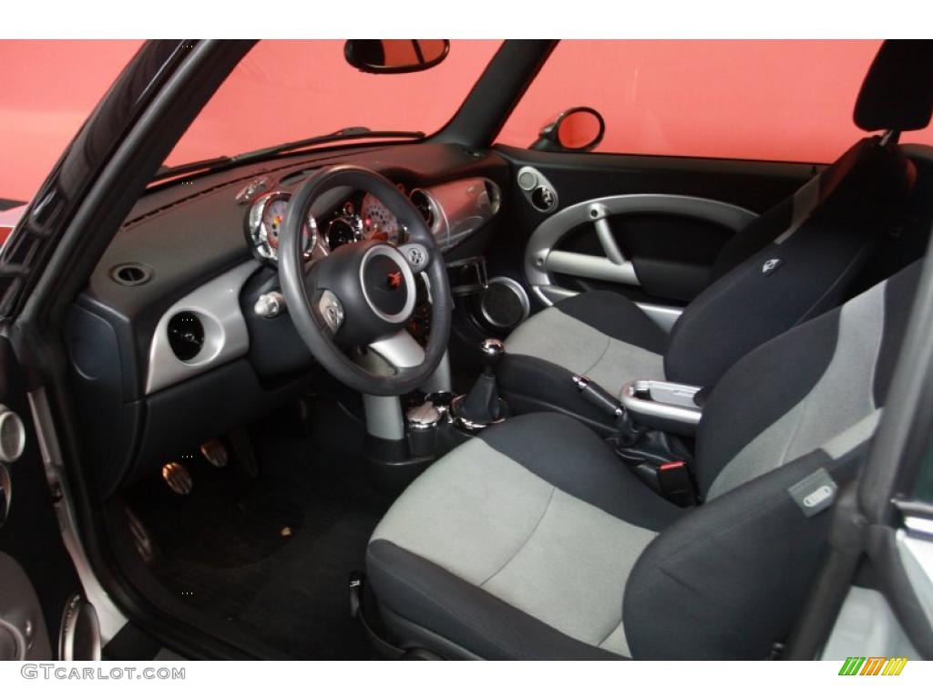 Space Gray/Panther Black Interior 2006 Mini Cooper S Convertible Photo #40798207