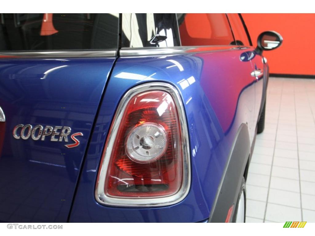 2007 Cooper S Hardtop - Lightning Blue Metallic / Punch Carbon Black photo #14