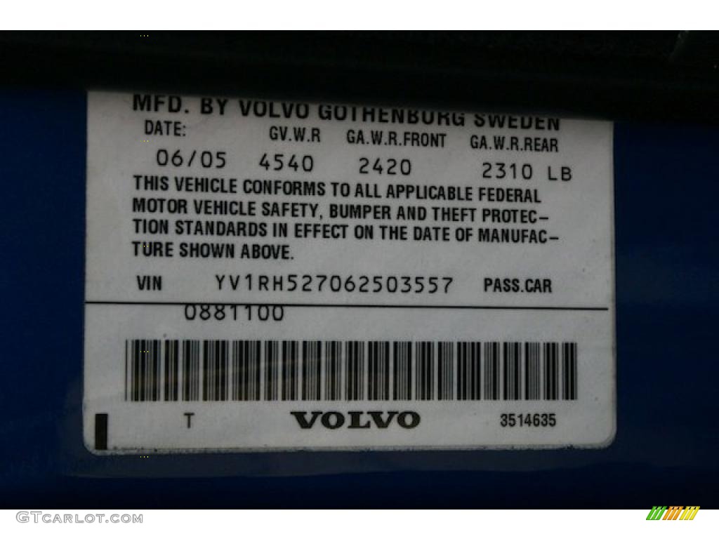 2006 S60 R AWD - R Sonic Blue Metallic / Nordkap Blue R Metallic photo #51