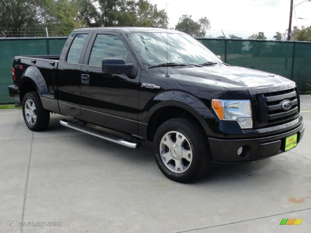 Black 2009 Ford F150 STX SuperCab Exterior Photo #40799487