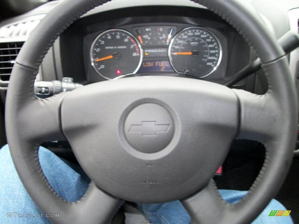 2011 Chevrolet Colorado LT Extended Cab 4x4 Ebony Steering Wheel Photo #40800563