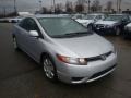 2008 Alabaster Silver Metallic Honda Civic LX Coupe  photo #5