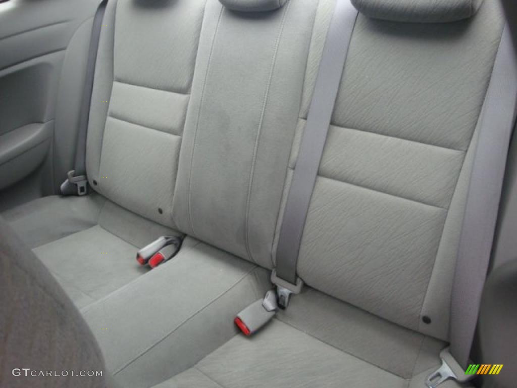 2008 Civic LX Coupe - Alabaster Silver Metallic / Gray photo #9