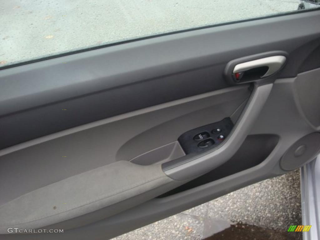 2008 Civic LX Coupe - Alabaster Silver Metallic / Gray photo #11