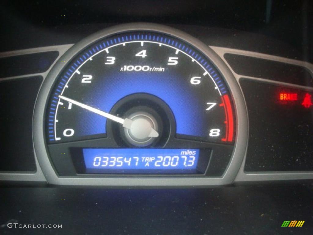 2008 Civic LX Coupe - Alabaster Silver Metallic / Gray photo #15