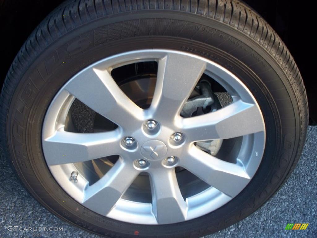2011 Mitsubishi Outlander GT AWD Wheel Photo #40801299