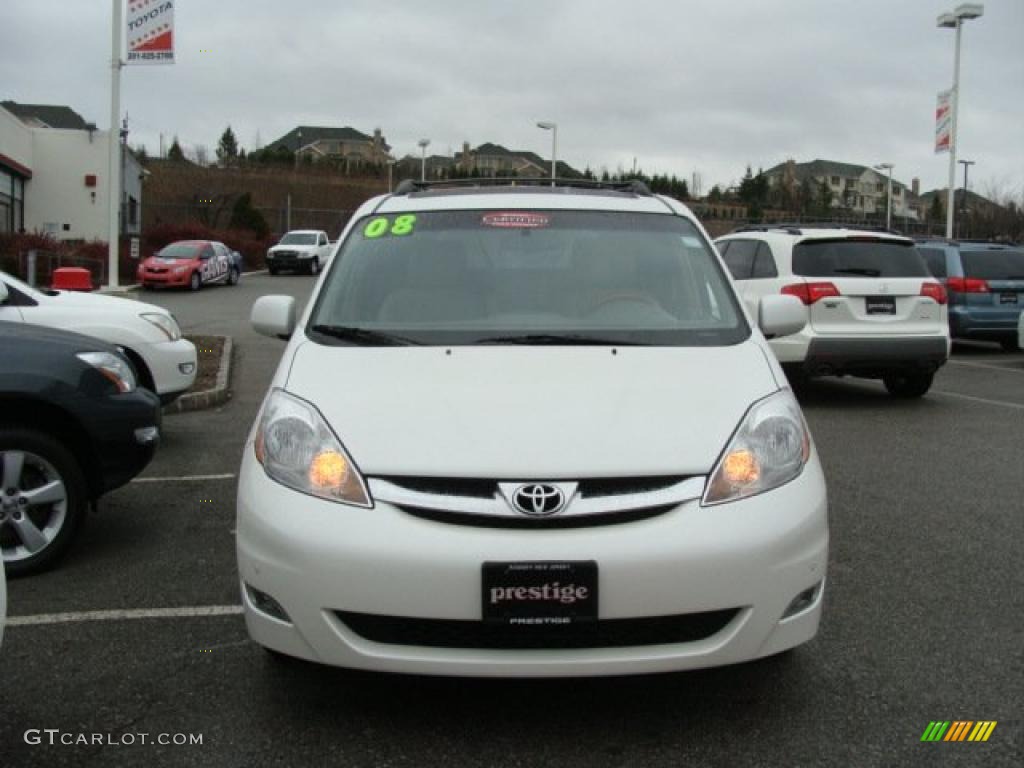 2008 Sienna Limited - Natural White / Fawn photo #2