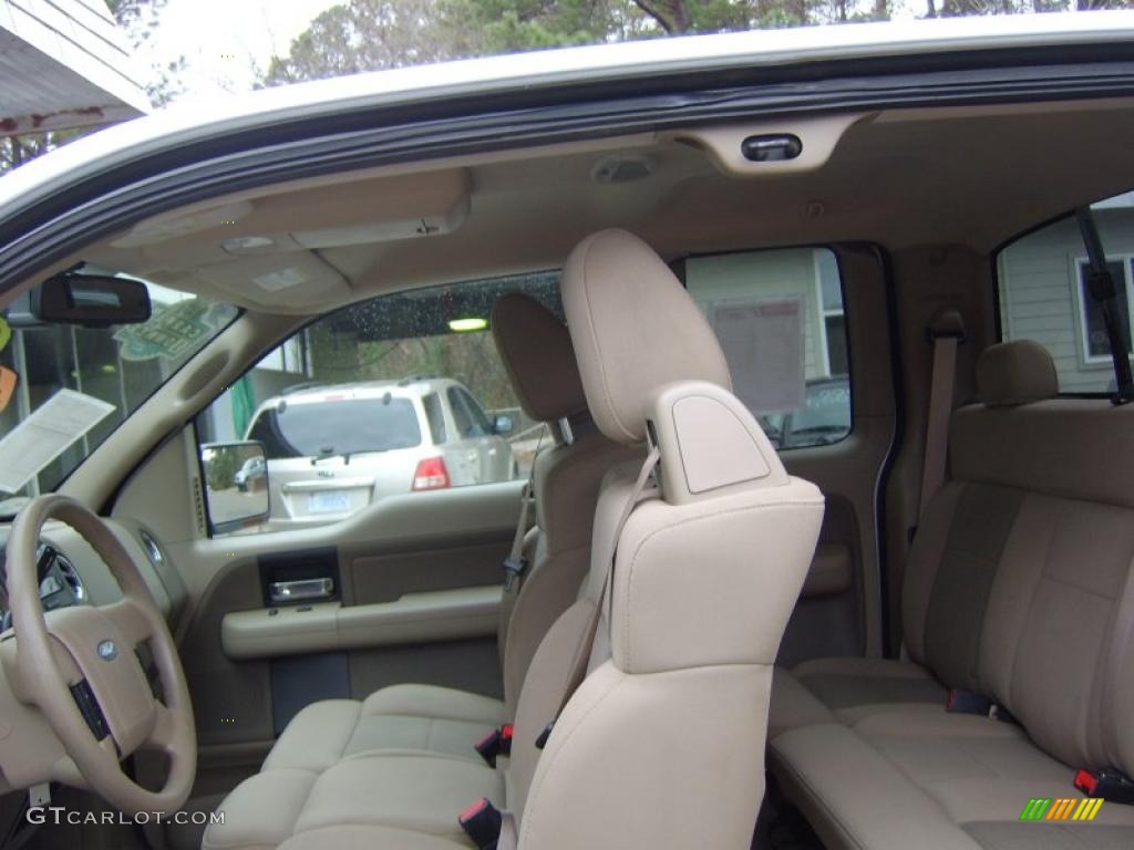 2006 F150 XLT SuperCab - Oxford White / Tan photo #13