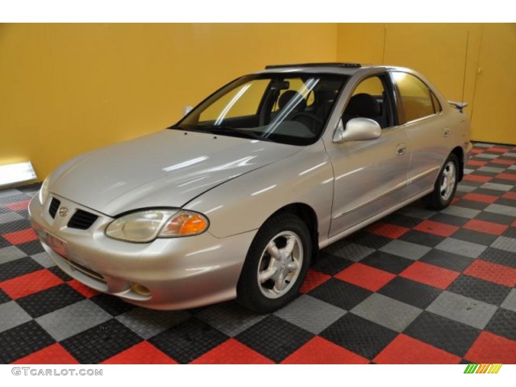 2000 Elantra GLS Sedan - Sandalwood / Gray photo #2