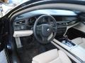 Oyster/Black Prime Interior Photo for 2011 BMW 7 Series #40805411