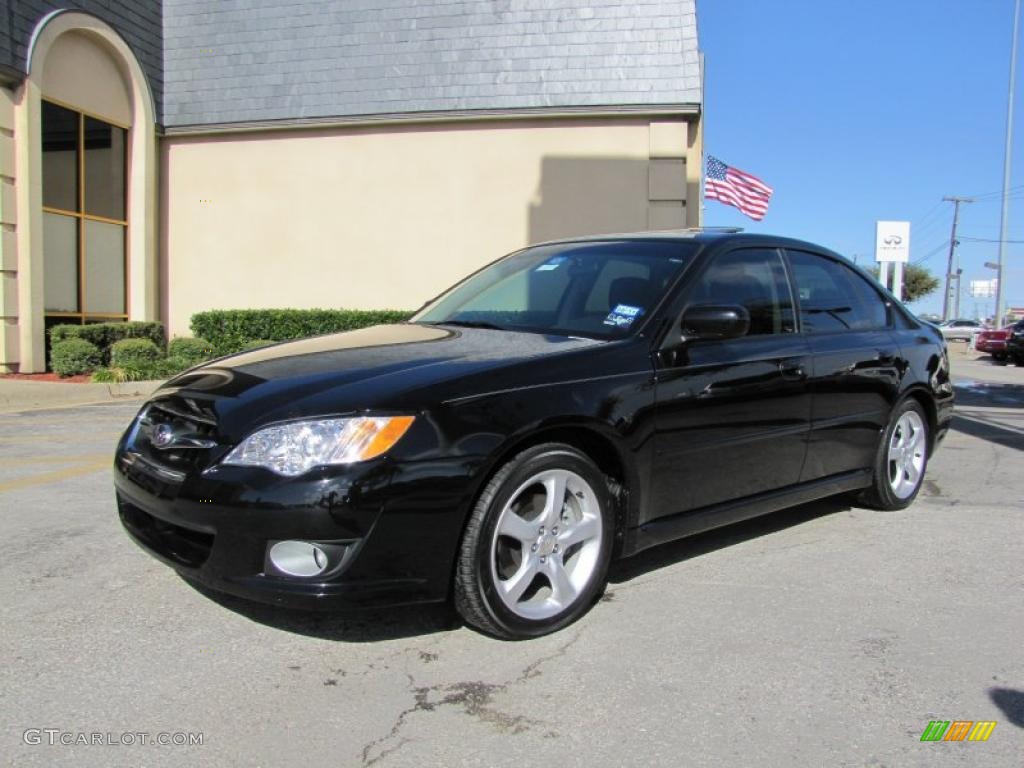 Obsidian Black Pearl 2009 Subaru Legacy 2.5i Limited Sedan Exterior Photo #40805651