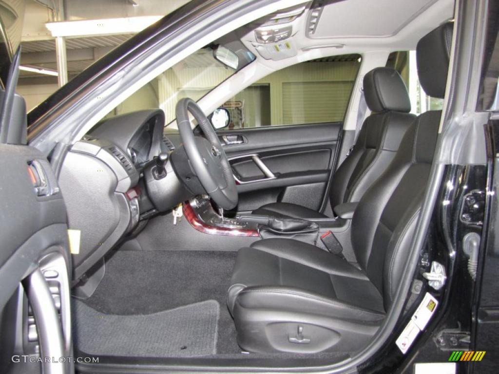 Off Black Interior 2009 Subaru Legacy 2.5i Limited Sedan Photo #40805735