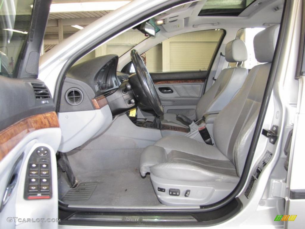Gray Interior 2000 BMW 5 Series 540i Sedan Photo #40806047