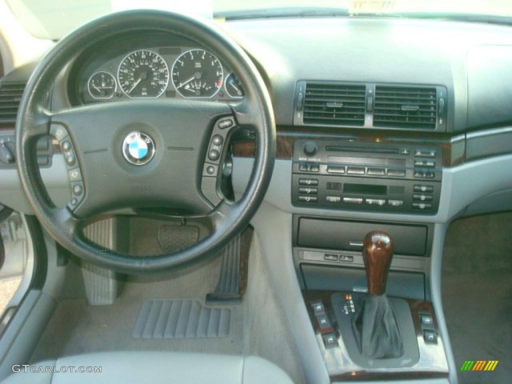 2003 3 Series 330i Sedan - Titanium Silver Metallic / Grey photo #13