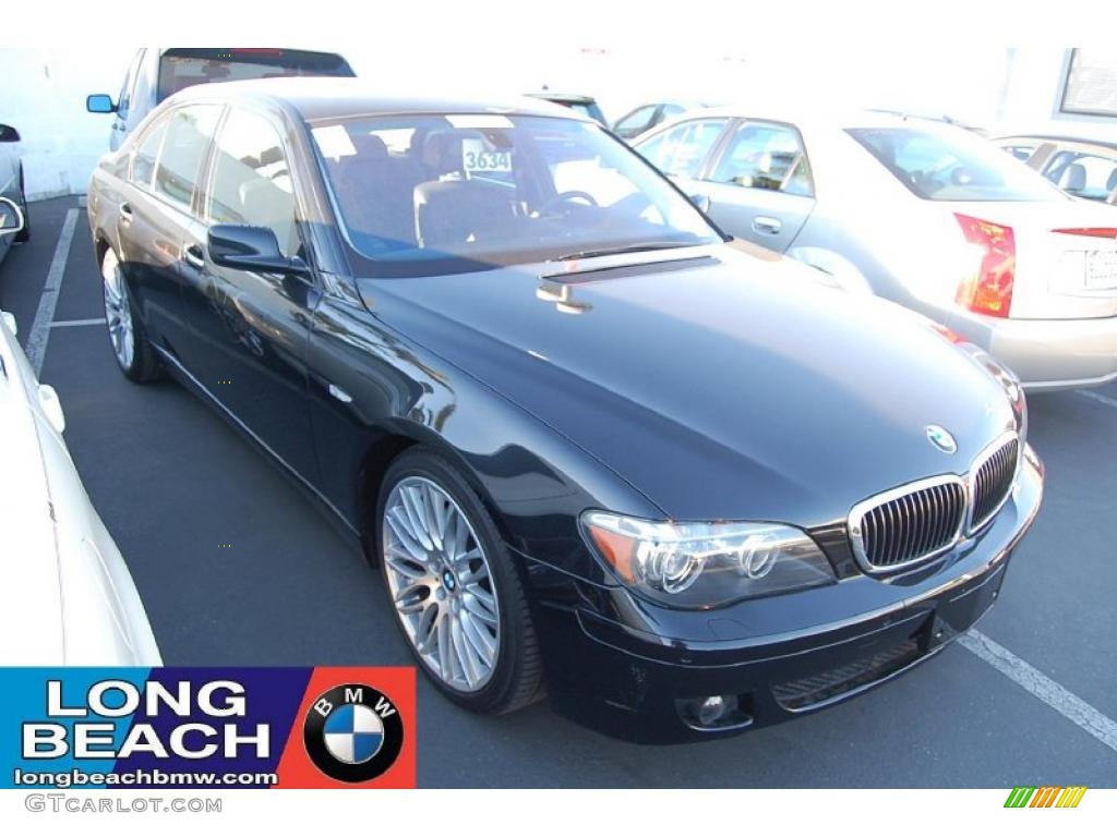 2008 7 Series 750i Sedan - Jet Black / Black photo #1