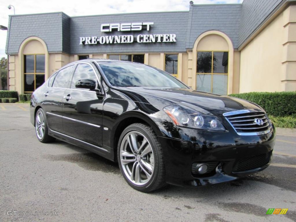 2009 M 35 S Sedan - Black Obsidian / Graphite Black photo #1