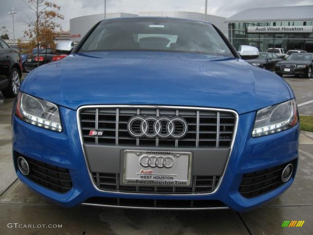 2011 S5 4.2 FSI quattro Coupe - Sprint Blue Pearl Effect / Black Silk Nappa Leather photo #2