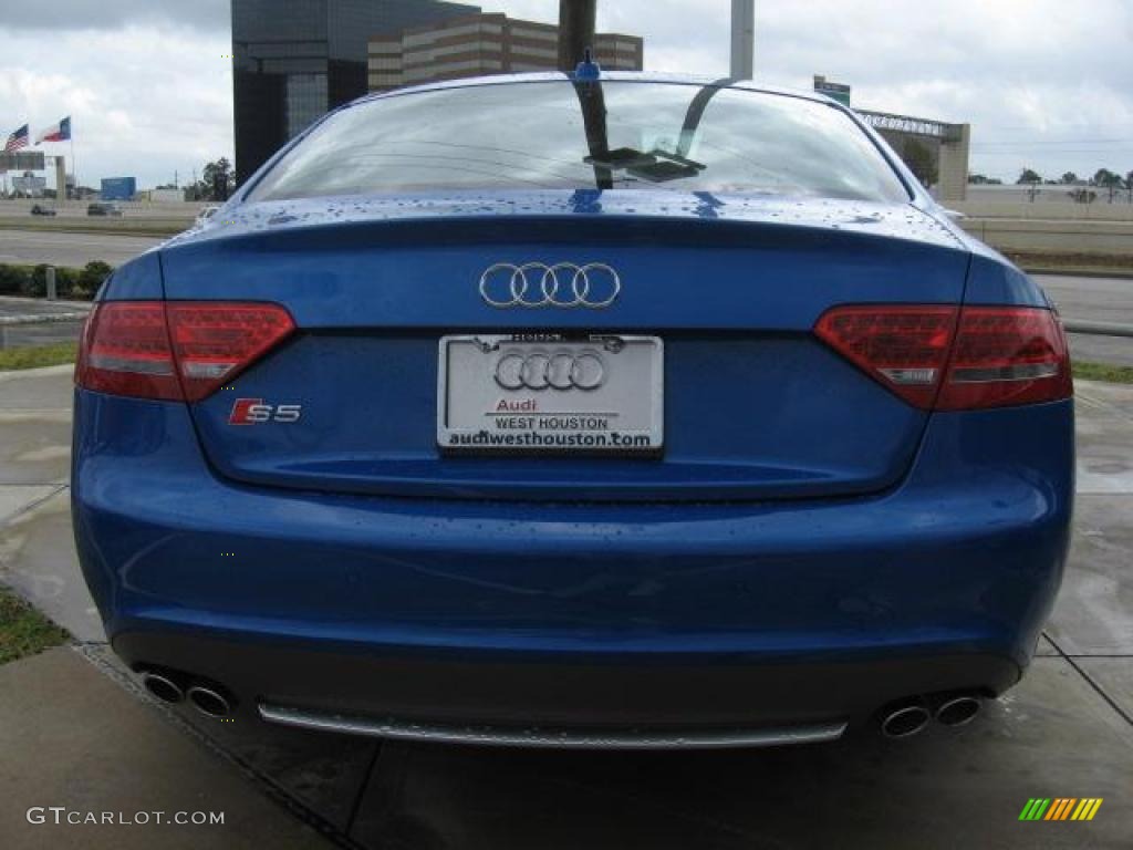 2011 S5 4.2 FSI quattro Coupe - Sprint Blue Pearl Effect / Black Silk Nappa Leather photo #3