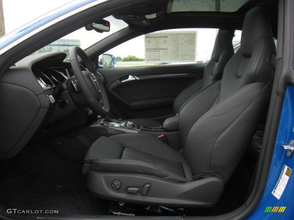 Black Silk Nappa Leather Interior 2011 Audi S5 4.2 FSI quattro Coupe Photo #40810271