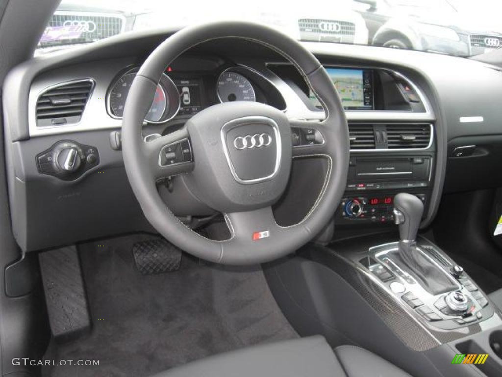 2011 Audi S5 4.2 FSI quattro Coupe Black Silk Nappa Leather Dashboard Photo #40810447