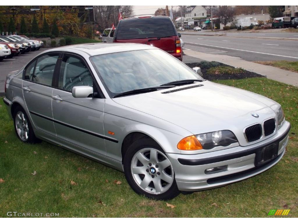 2001 3 Series 325i Sedan - Titanium Silver Metallic / Grey photo #3