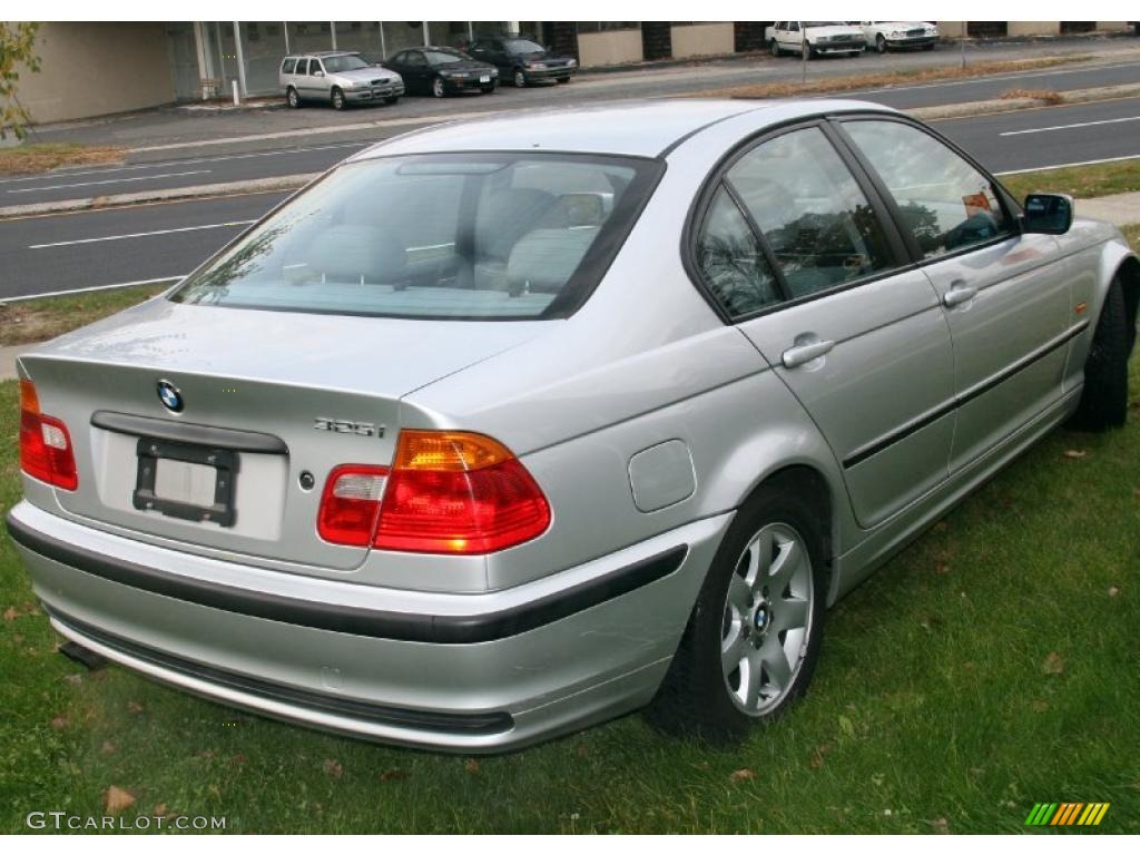 2001 3 Series 325i Sedan - Titanium Silver Metallic / Grey photo #5