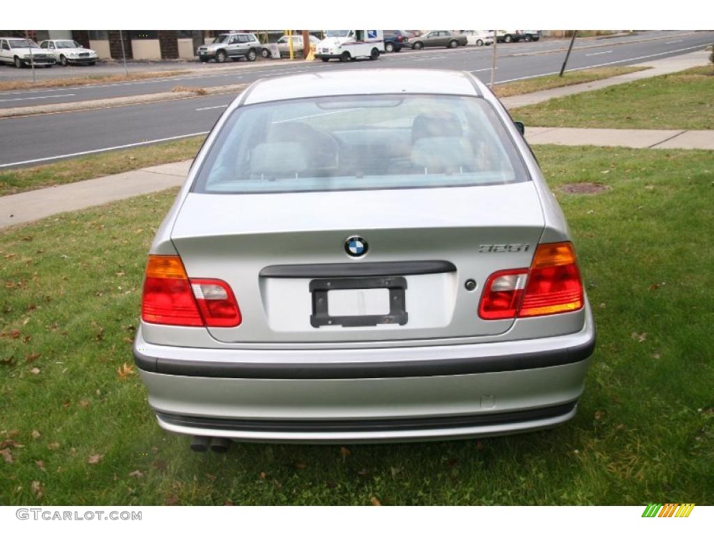 2001 3 Series 325i Sedan - Titanium Silver Metallic / Grey photo #6