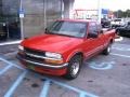 Victory Red 2001 Chevrolet S10 LS Extended Cab Exterior