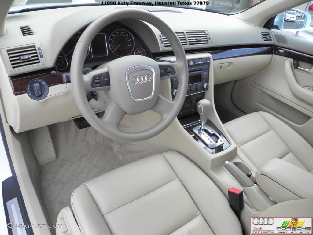 2008 A4 2.0T Sedan - Ibis White / Light Gray photo #6