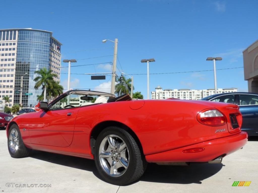 1999 XK XK8 Convertible - Phoenix Red / Ivory photo #5