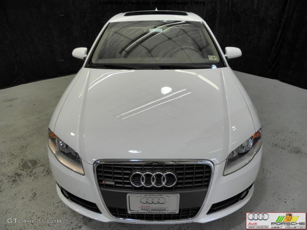 2008 A4 2.0T Sedan - Ibis White / Light Gray photo #15