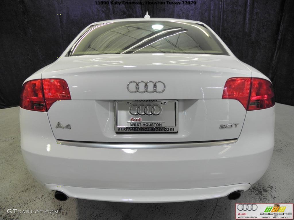 2008 A4 2.0T Sedan - Ibis White / Light Gray photo #16