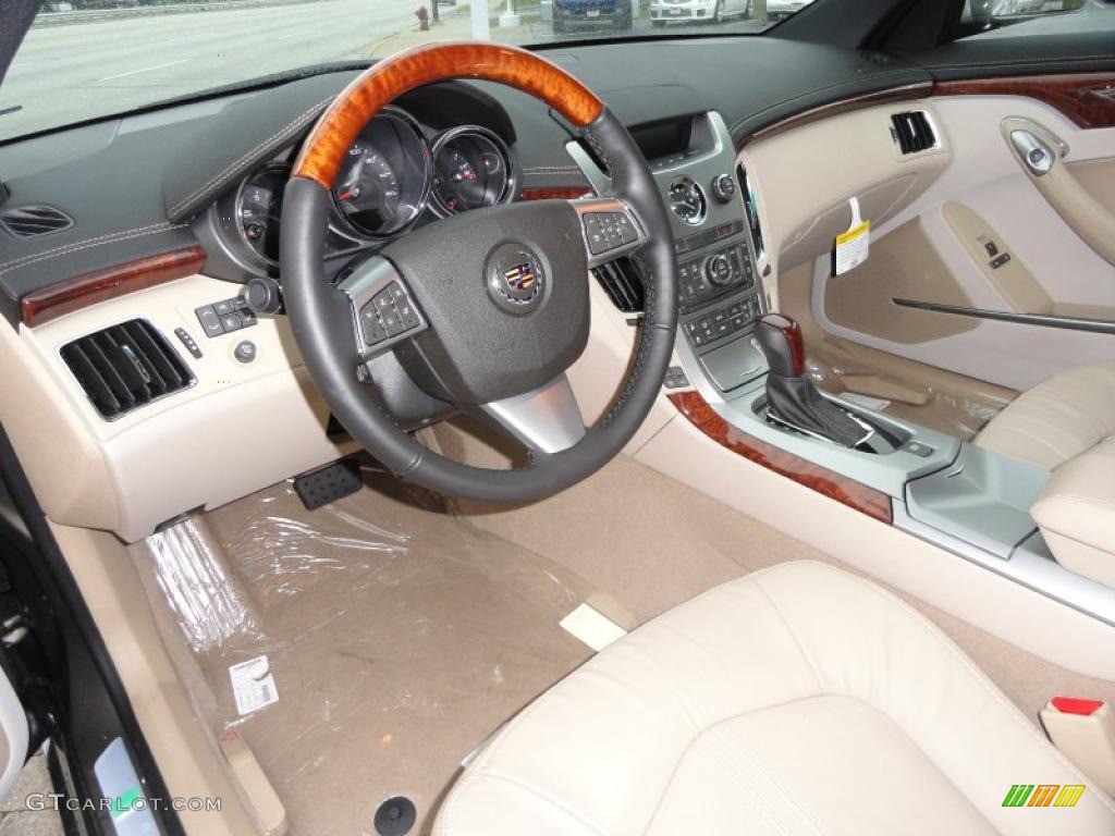 Cashmere/Cocoa Interior 2011 Cadillac CTS 4 AWD Coupe Photo #40811939