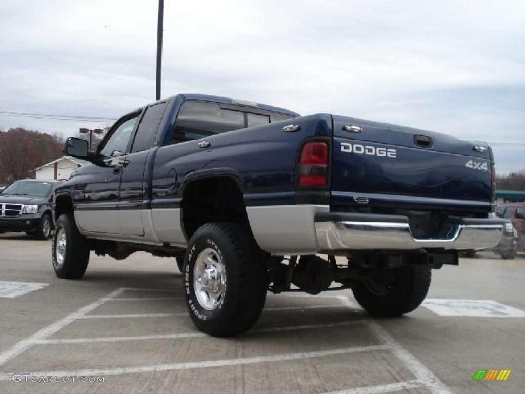 2001 Ram 2500 SLT Regular Cab 4x4 - Patriot Blue Pearl / Mist Gray photo #5