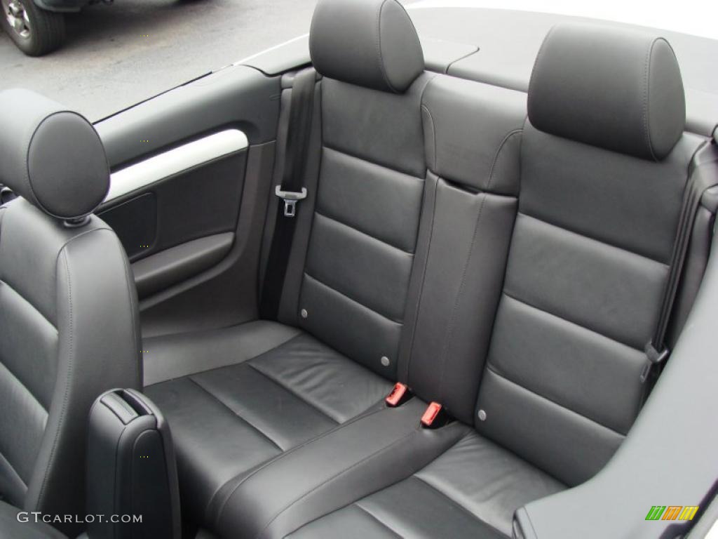 Ebony Interior 2007 Audi A4 2.0T quattro Cabriolet Photo #40814967